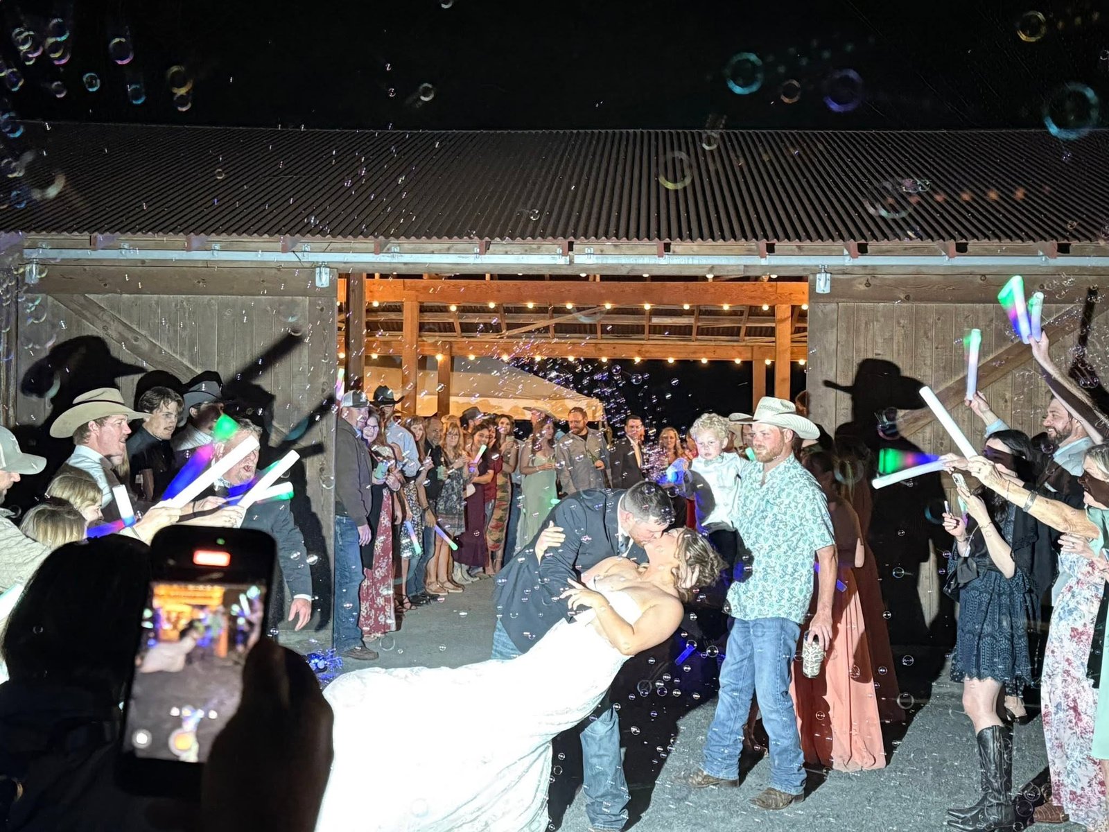 Wedding grand exit celebration